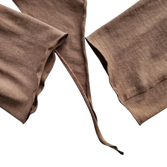 J.Jill Featherweight Wrap Pima Open Cotton Cardigan Deep Tan Brown Color Size S - Picture 6 of 14